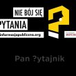 grafika kampanii społecznej "pan pytajnik", sieci obywatelskiej watchdog polska